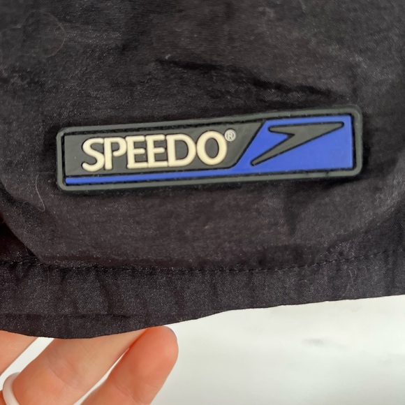 Speedo Black Swim Trunks Vintage Y2K Men’s Medium - Picture 4 of 4